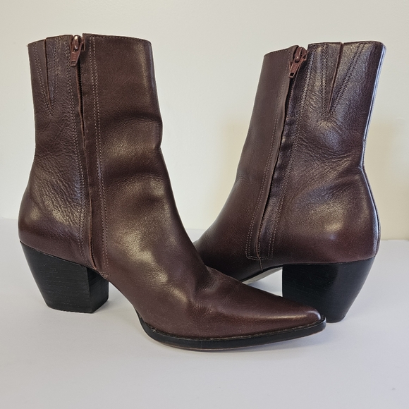 Matisse Caty Vintage Leather Brown Boots - Picture 3 of 4